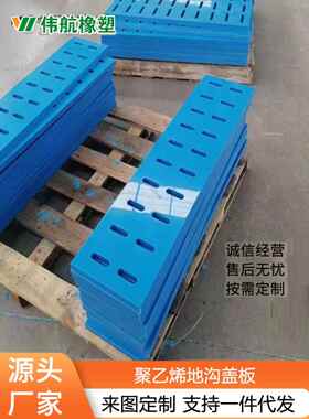 聚乙烯地沟盖板 下水道盖板 格栅板蓝色排水渠盖板黑色地沟盖板
