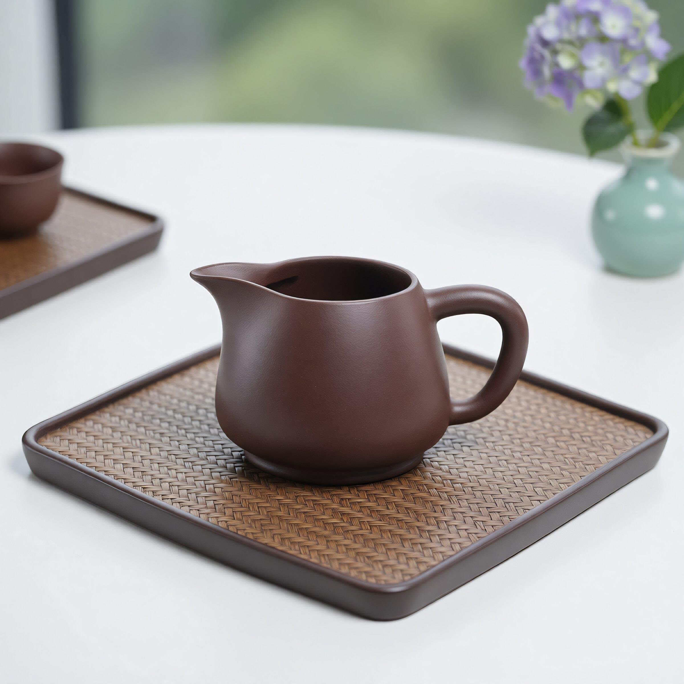 送礼佳品宜兴紫砂分茶器茶壶功夫茶具茶漏配件原矿紫泥公道杯