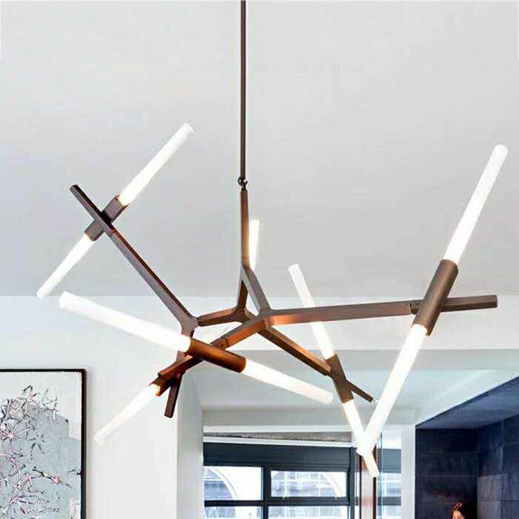 北欧树杈客厅吊灯后现代简约别墅餐厅个性人字叉灯饰吧台艺术灯具