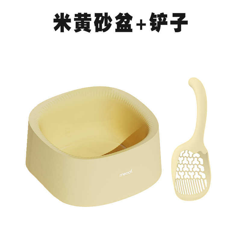 砂敞开式大防猫宠物用品空间 溅简约开放式拾  厕所盆meoof便器猫
