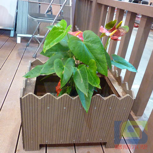 厂家直销户外木塑花箱材料 室外塑木花箱 木塑复合材料 塑木地板