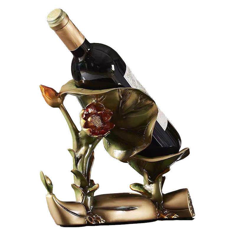 轻奢佳藕天成玄关餐边柜红酒架摆件家居客厅酒柜电视柜装饰品酒托