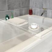 厂家透明亚克力浴缸托盘浴室泡澡支架毛巾收纳支架浴缸搁板置物架