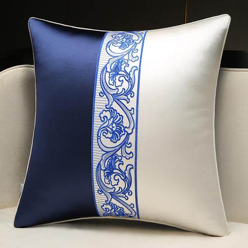 复古青花瓷抱枕客厅沙发靠枕含芯高级中式靠垫中国风床上靠背腰枕