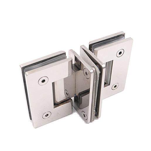 厂家热销十字方形不锈钢浴室夹三面门铰家具玻璃五金合页配件