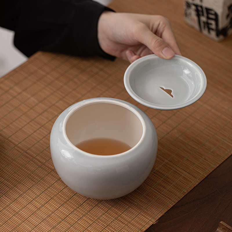冰灰远山建水家用中小号杯洗茶洗陶瓷茶渣缸水盂简约功夫茶具配件