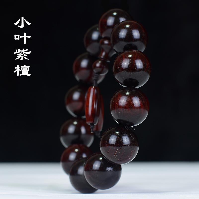 紫檀金星手串高密顺纹檀香紫檀手链文玩