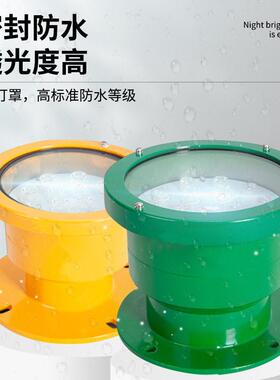 建鹏太阳能桥涵灯桥柱灯大桥警示灯桥梁配用红色航行航标灯