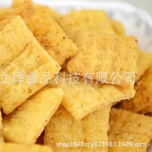 大米豆香锅巴加工机器 休闲食品制造机械设备 油炸膨化食品生产线