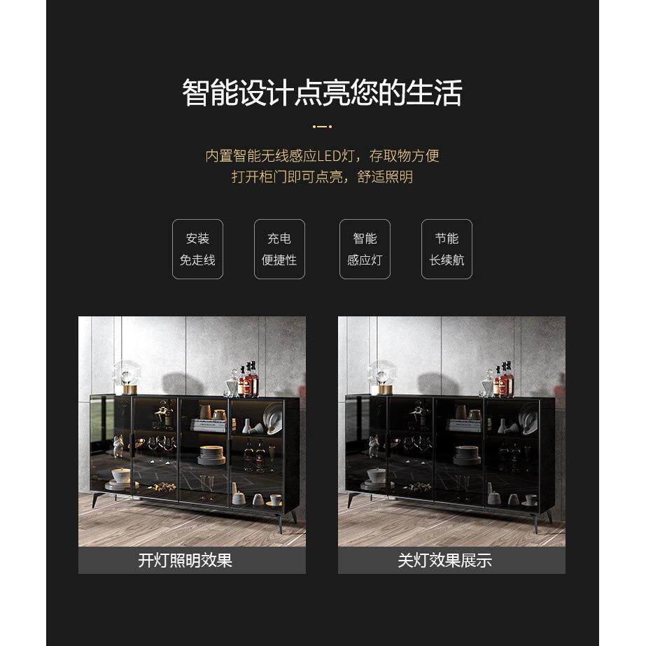 OoR轻奢餐边柜现代简约酒柜碗柜厨房柜子茶水柜置物架客厅家用储