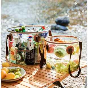 挪客户外折叠透明796水水桶营携式 水便桶露车载 水盆储水桶饮用装