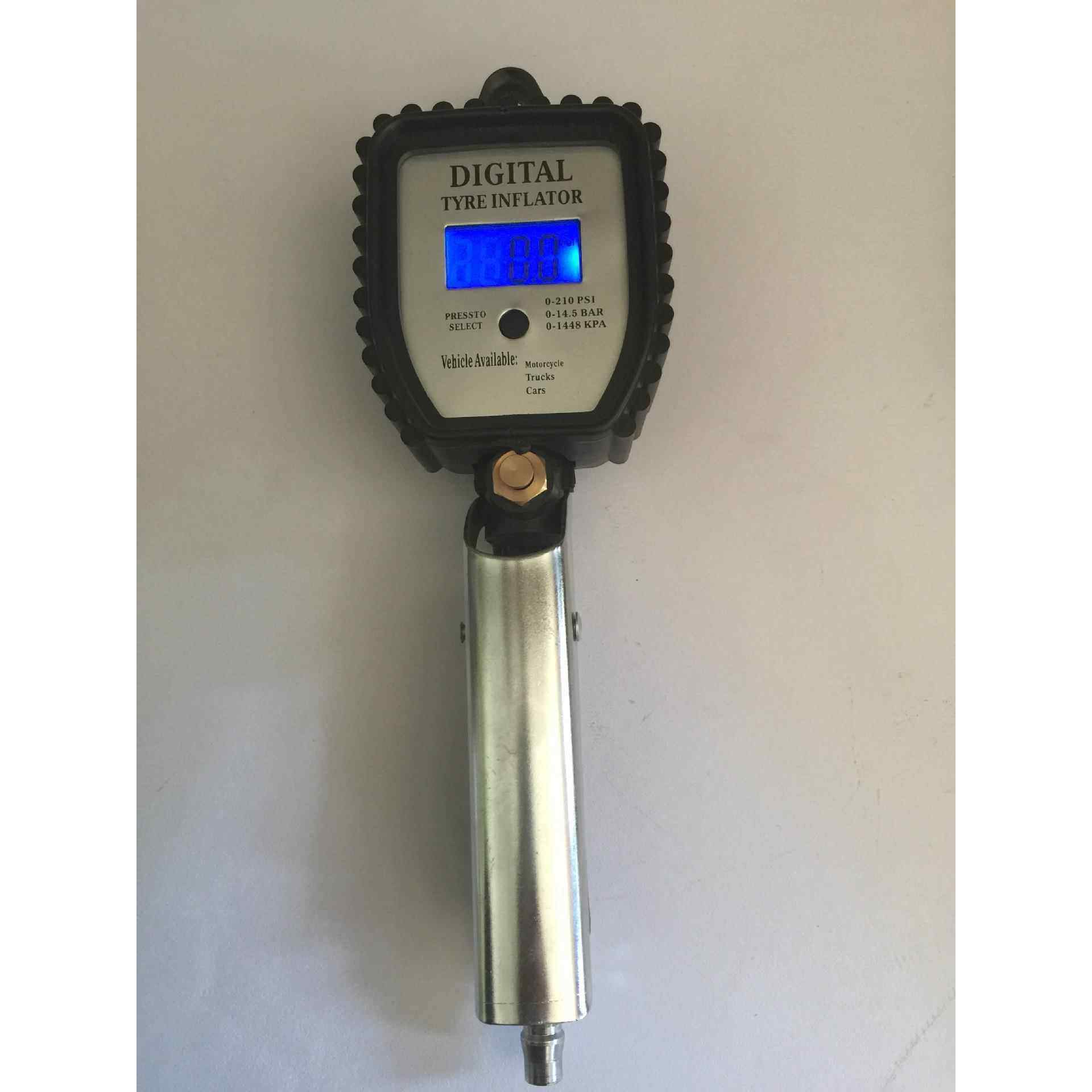 直销防摔胎压枪高精度气压表胎压表充气枪电子数显轮胎加气表