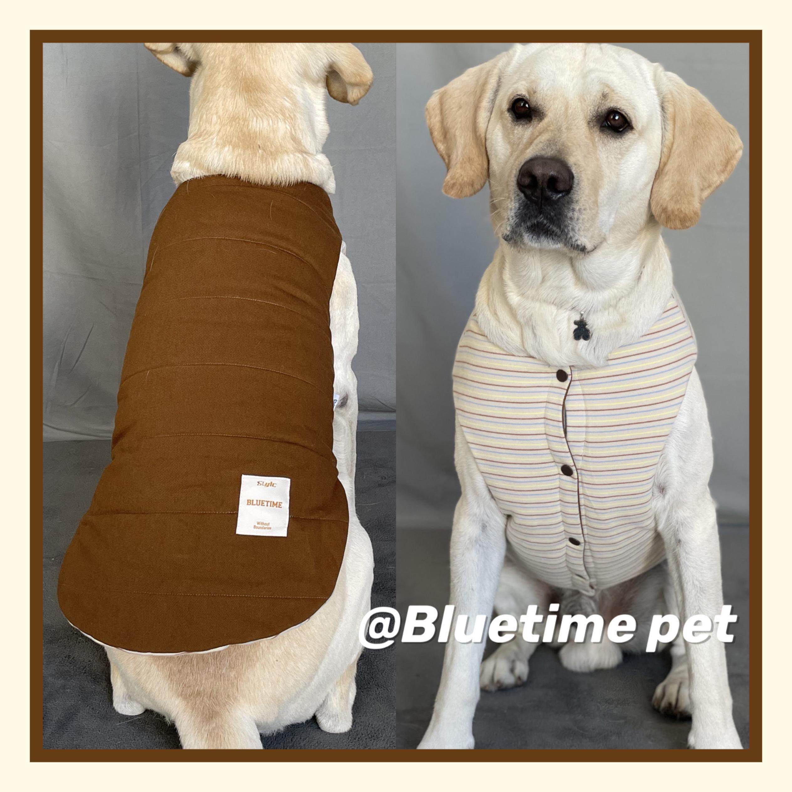 焦糖可可~大型犬秋冬天衣服金毛柯基马甲中大型犬棉衣保暖双面穿