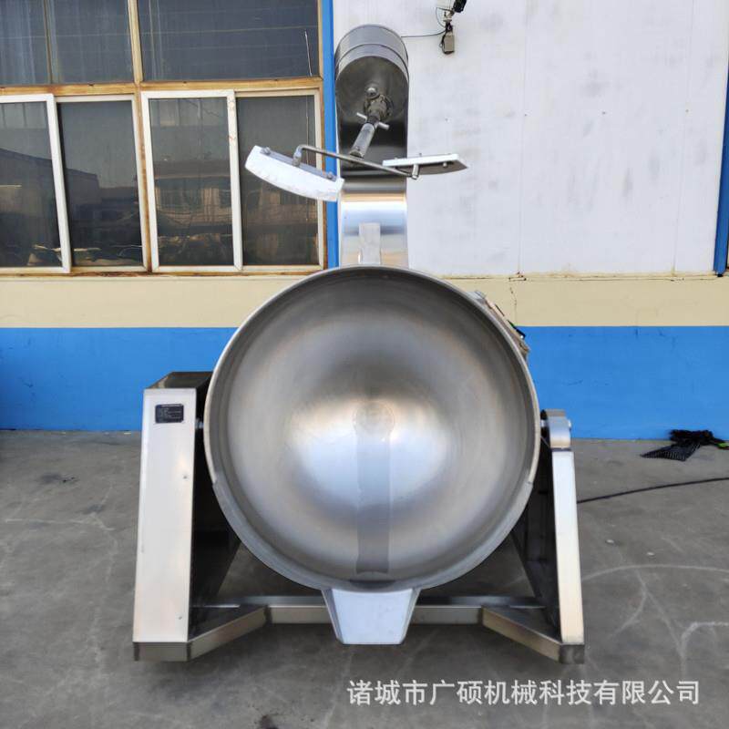 全自动电加热包子馅炒锅静音PLC智能豌豆黄炒锅食品厂炒馅料机
