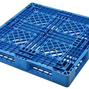 网格田字塑料托盘1111外贸托盘叉车托盘仓库防潮卡板黑色塑胶垫板