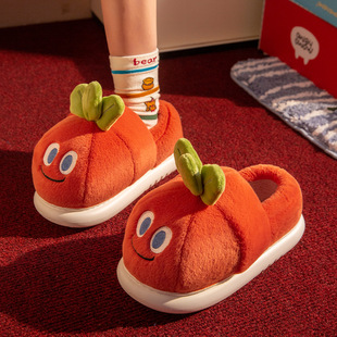 女款 棉鞋 2025新款 冬季 女 室内家居女士毛绒毛拖鞋 胡萝卜包跟棉拖鞋