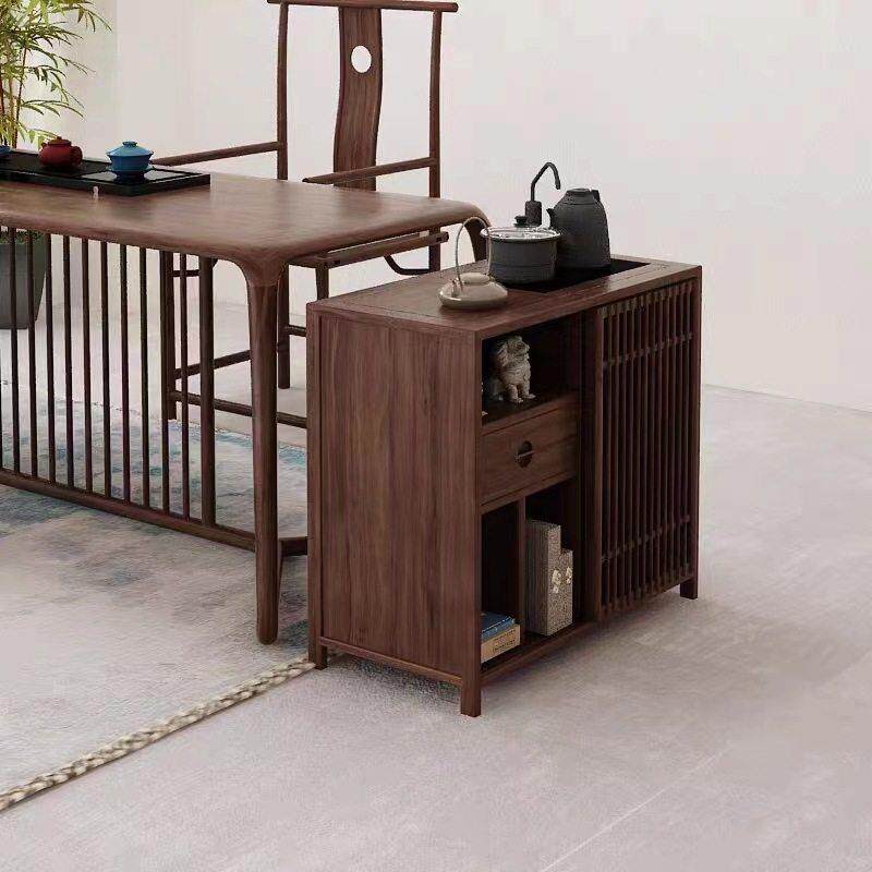 新中式茶柜客厅茶柜仿实木茶柜实木公茶柜实木泡茶多功能