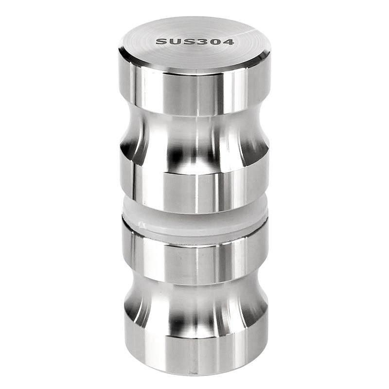 加厚实心不锈钢浴室推拉门小拉手玻璃移门把手淋浴房门单孔圆拉手