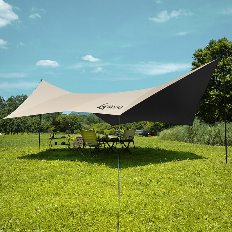 户外黑胶天幕帐篷野餐防雨防晒涂银遮阳布棚折叠便携露营装备用品,户外/登山/野营/旅行用品,天幕,淘宝优惠券,粉丝福利购,淘宝优惠卷