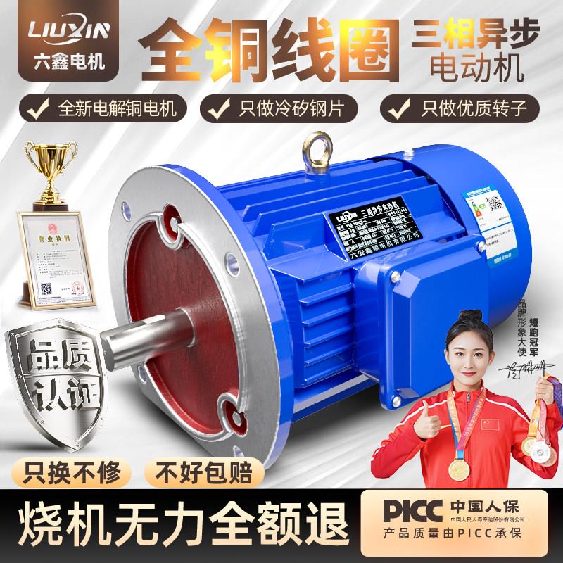 三相异步电动机380v立式电机0.75/1.1/1.5/2.2/3/4/7.5KW全铜马达