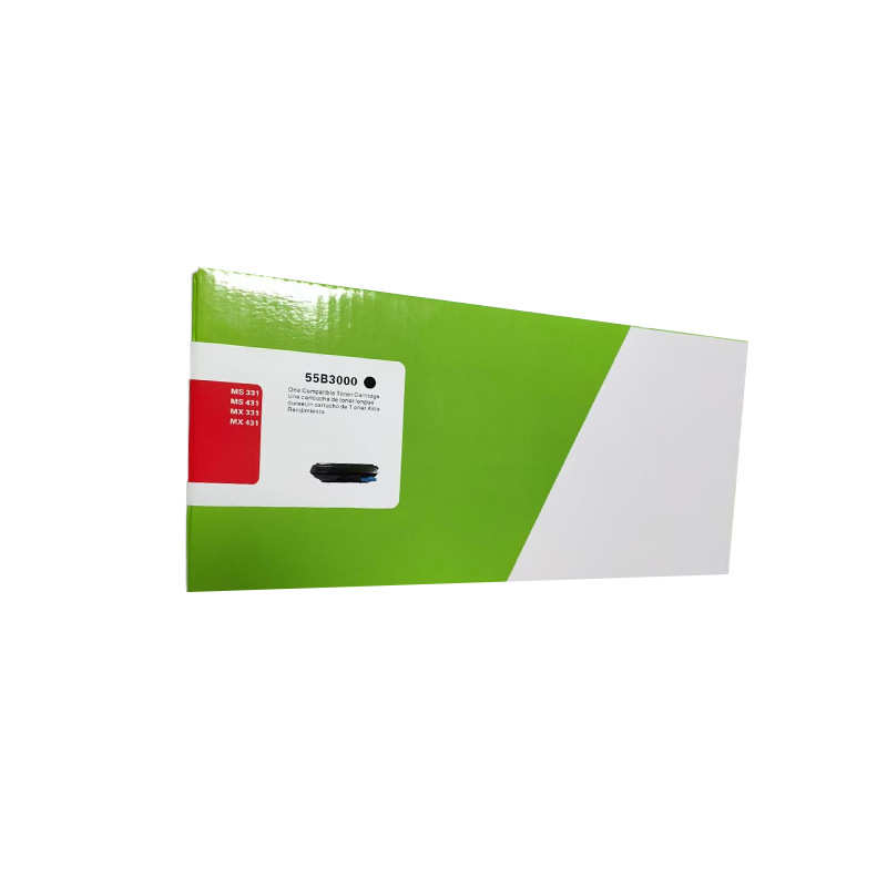 适用利盟MS331 MS431 MX331 MX431打印机硒鼓 55B3000碳粉 墨粉盒