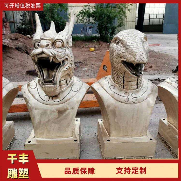 十二生肖兽首铜像供应动物雕塑工艺品摆件园林景观雕塑工程设计