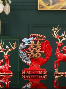 鹿摆件客厅电视柜家居酒柜装饰品乔迁新居礼品结婚礼物送新人精致