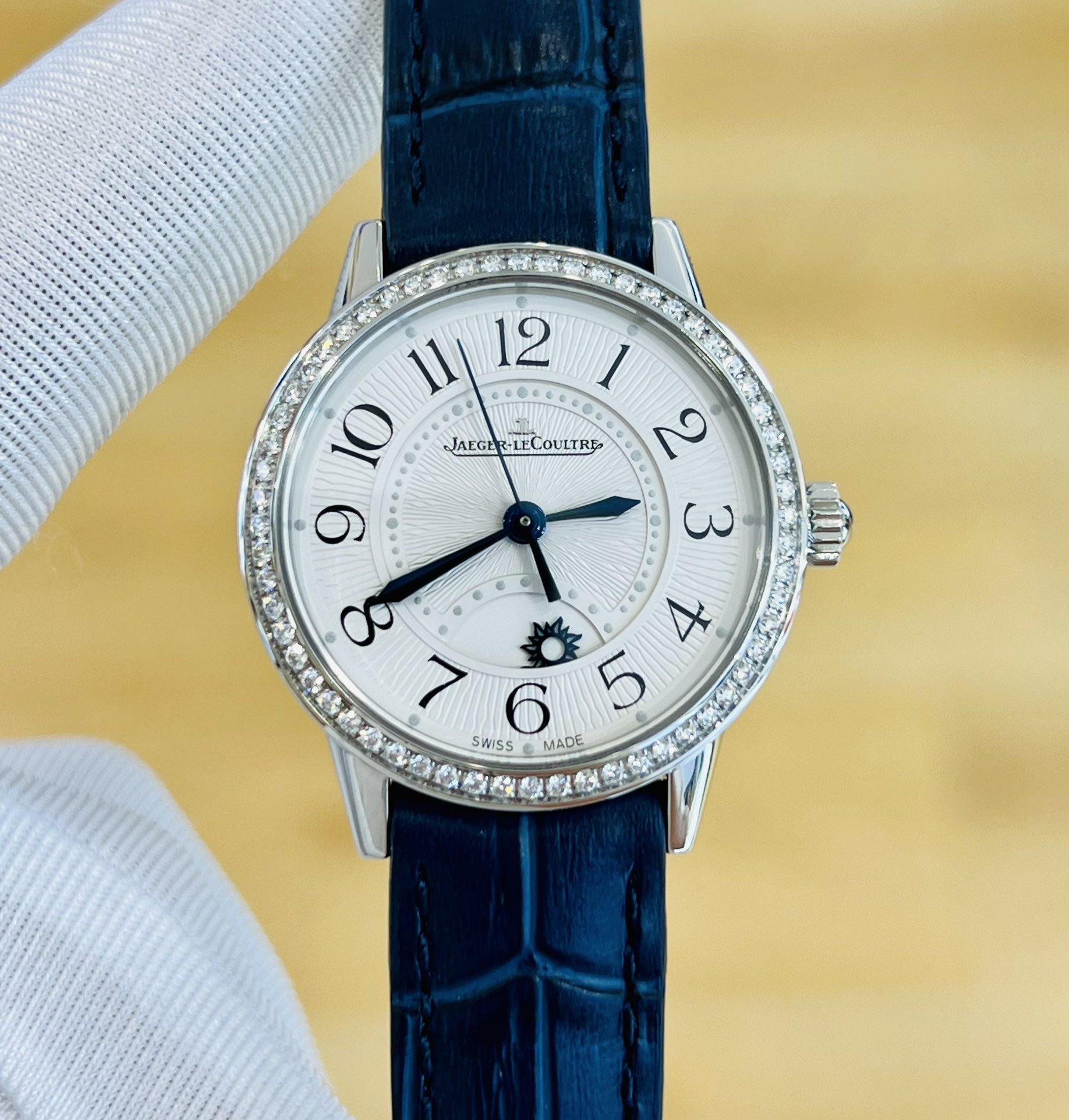 [9.8新]积家约会系列手表原镶钻月相自动机械女款表3468430表径29