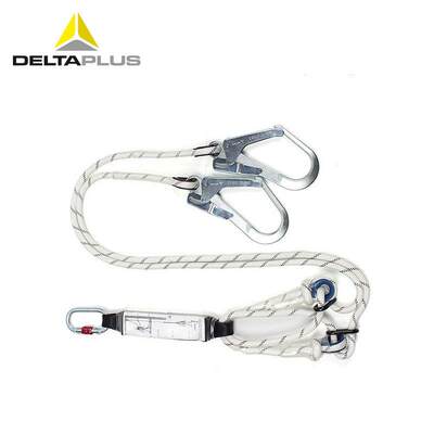 代尔塔AN218RCDD 504218双大钩可调节减震绳高空作业攀爬防坠落