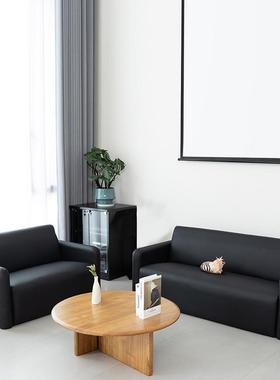 懒通人现代简约沙发包用纯色房间办组公可躺单全人双AAM人沙发合