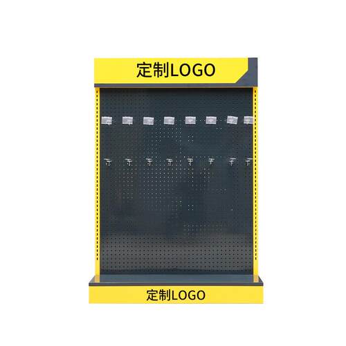 厂家直销五金工具双面物料展架洞洞板中岛货架多功能金属展示架