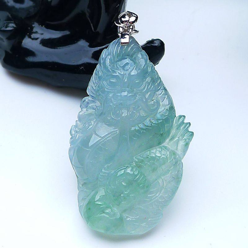 金镶玉牌男女吊坠挂件玉佩扣头18K金缅甸翡翠龙牌精雕图7.79g,珠宝/钻石/翡翠,颈饰,淘宝优惠券,粉丝福利购,淘宝优惠卷