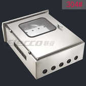 250mm 304 800 联谷内外门双层门电箱600 不锈钢室外防水箱