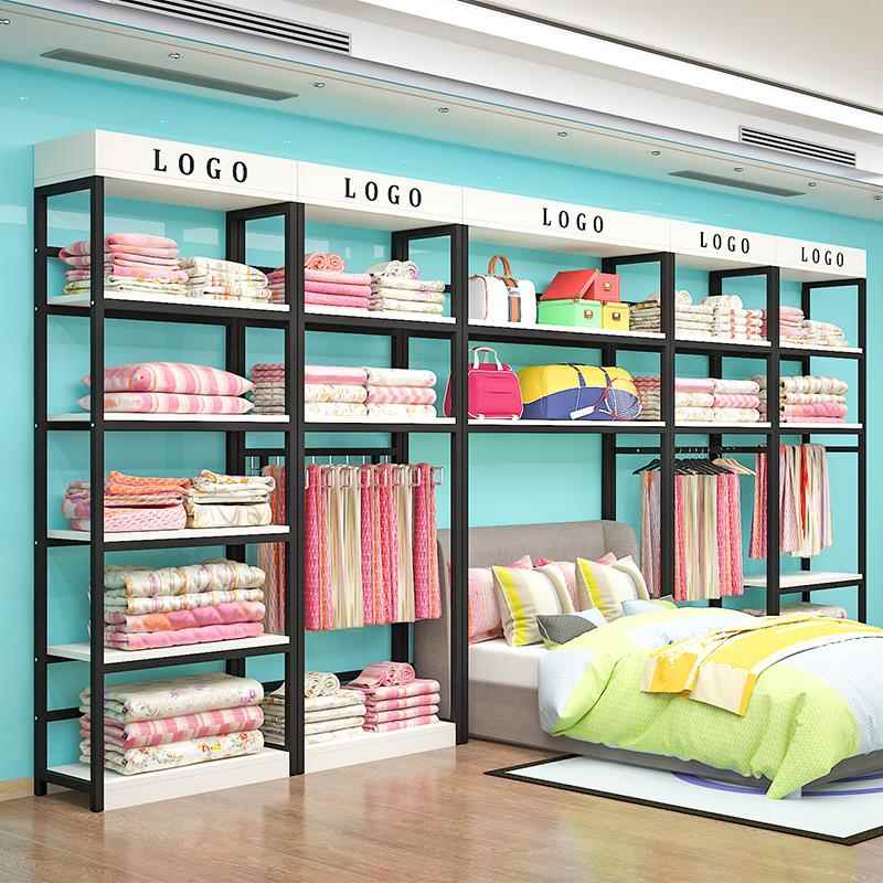 家纺店头四件套被枕被子展芯示架喜庆床上用品货柜置布料DGM物架