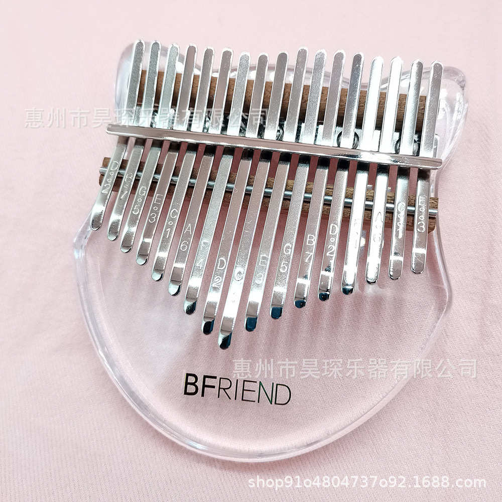 狐狸脸水晶卡林巴亚克力卡林巴17音拇指琴