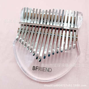 狐狸脸水晶卡林巴亚克力卡林巴17音拇指琴