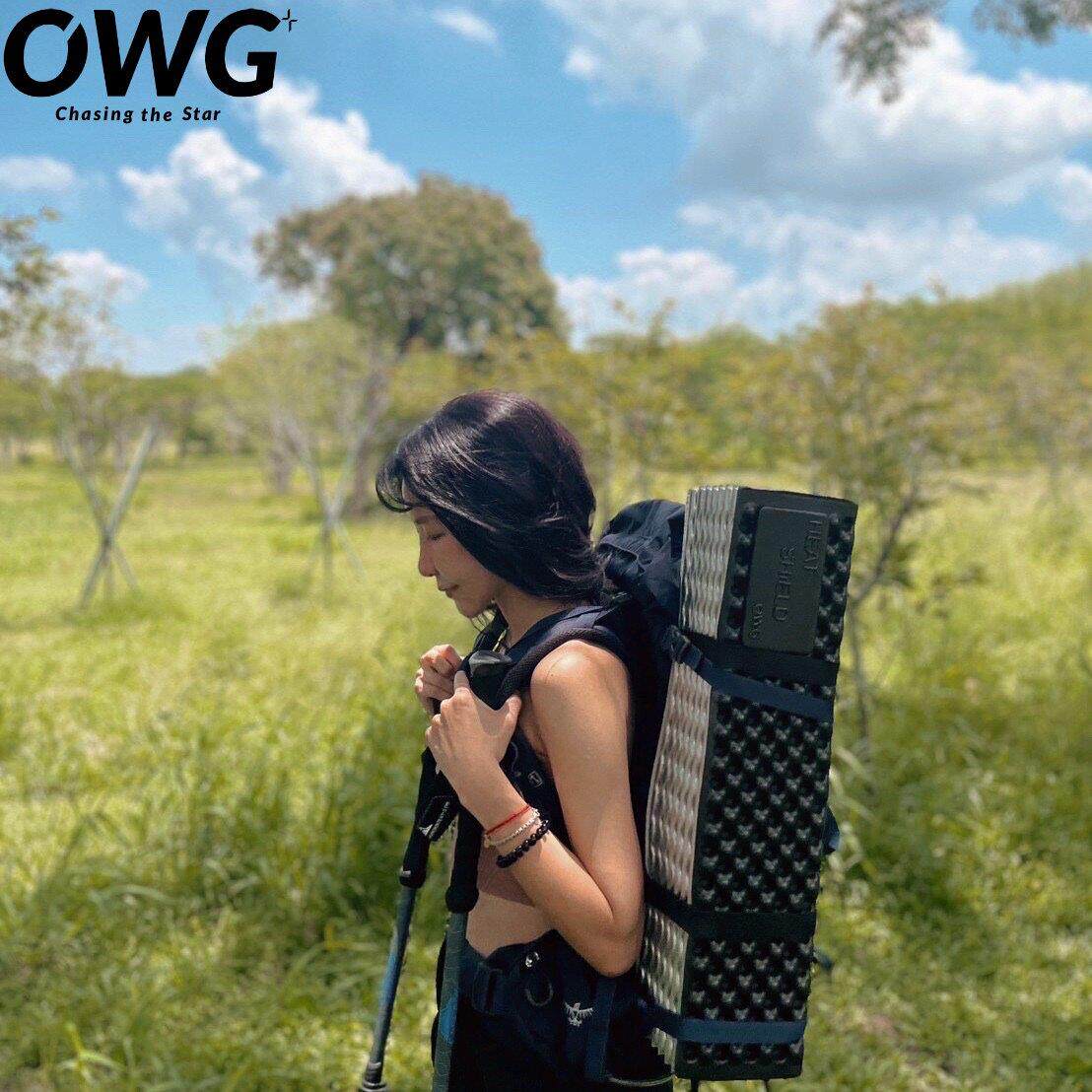 OWG黑化蛋巢垫铝膜蛋槽垫防潮垫户外露营野营防潮保暖午睡地垫