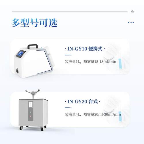过化氢雾化消毒器台式消消毒氧IN-GY10 器雾化消毒器毒机 过灭氧