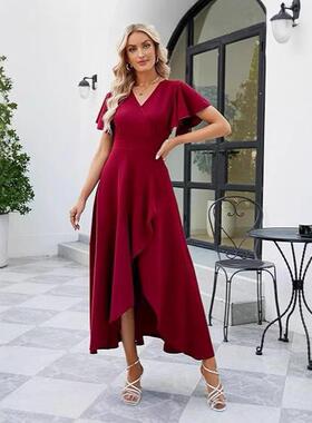 Women's long formal dress, cocktail evening dress,