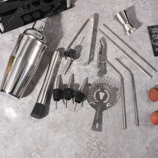 定制亚克力调酒器套装不锈钢调酒器套装酒具套装亚力克底座酒吧