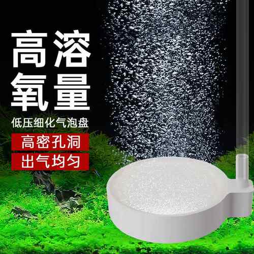 气泵鱼缸纳米气盘雾化气泡石增氧头气泡盘静音配件大全爆氧细化器