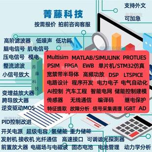 multisim代做PSIM电路图protues电力电子AD原理图PCB实验仿真报告