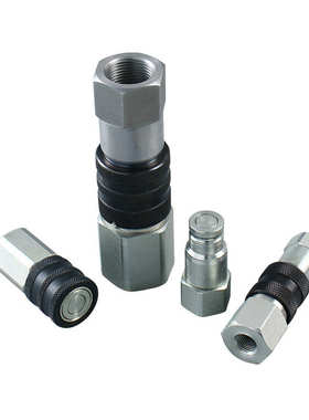 厂家直供快速接头1/4 3/8 1/2 1寸耐高压平头接头液压MPx快速接头