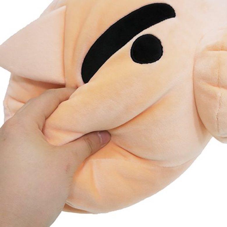 高档日本采购正品柔原新助正版蜡之笔小新超软野抱枕靠垫靠枕毛绒