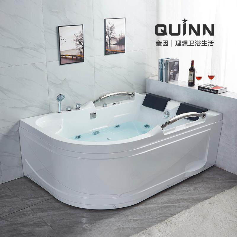 奎因家用人亚克力.浴双377人情侣按摩恒成温浴缸盆双扶手浴缸池18