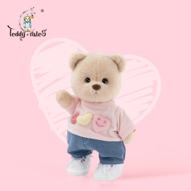 TeddyTales莉娜熊玩偶公益联名款泰迪熊娃娃抱睡安抚毛绒玩具礼盒