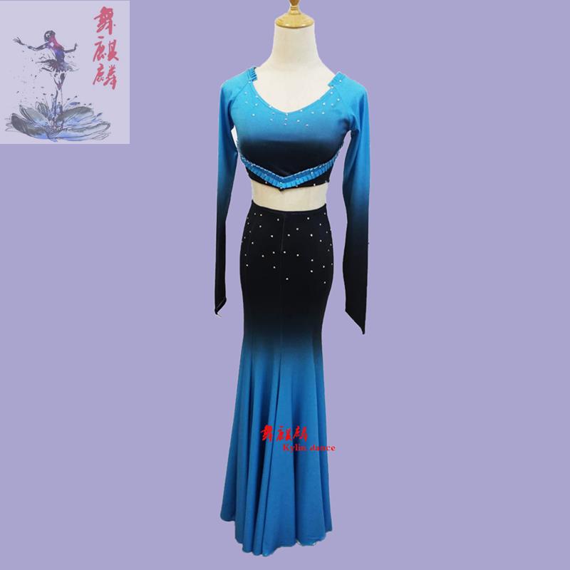 正品新款桃李杯传傣族组合舞蹈服统民族孔演雀蹈练习服出艺考舞服