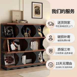 复古书客厅展示柜装 中古玄卧室储物柜柜饰柜实木 置物柜VKG关法式