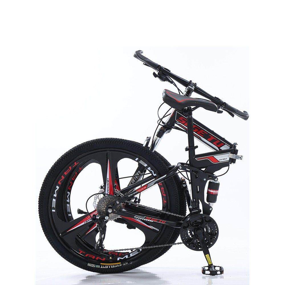 捷安Special碳纤维折叠山地自行车男款变速越野双减震单车24寸青