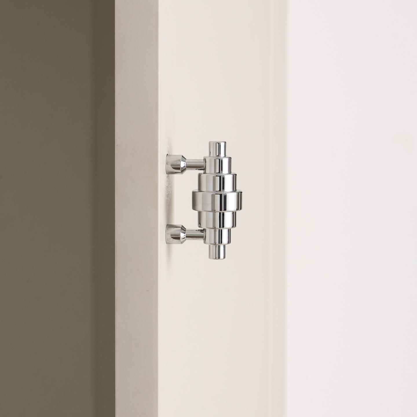 INDOORS不止黄铜包豪斯风柜门把手银色衣柜门鞋柜抽屉个性小拉手